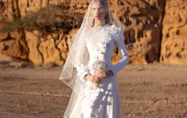 فستان زفاف من مجموعة مرايا- الصورة من المصمم 