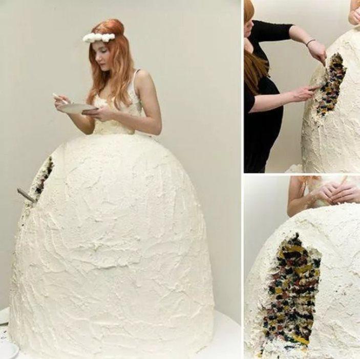 فستان الكعكة