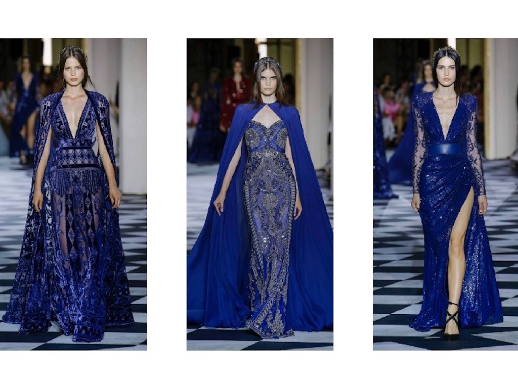 الأزرق النيلي أبرز صيحات الموضة في مجموعة زهير مراد للأزياء الراقية