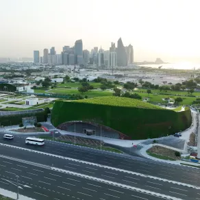 مبنى إكسبو 2023 الدوحة للبستنة يدخل موسوعة غينيس. الصورة من حساب هيئة الأشغال العامة على منصة x