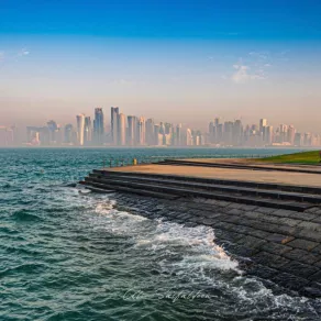 الحالة الجوية في قطر. الصورة من الحساب الرسمي لأرصاد قطر على منصة x