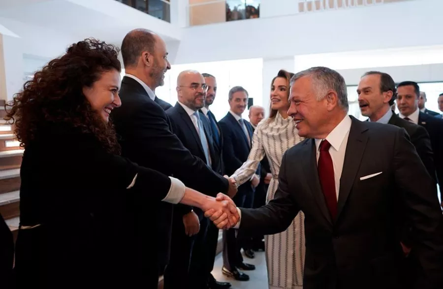 من استقبال الملك عبد الله والملكة رانيا.jpg
