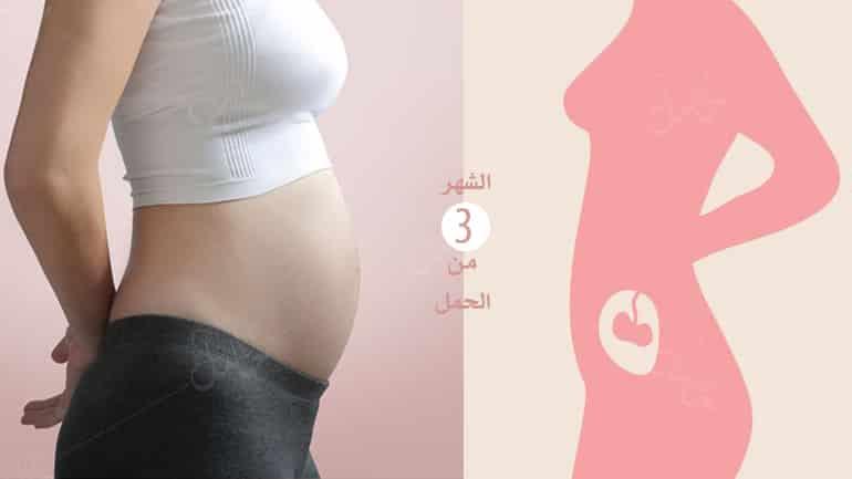 بطن الحامل في الشهر الثالث مجلة سيدتي