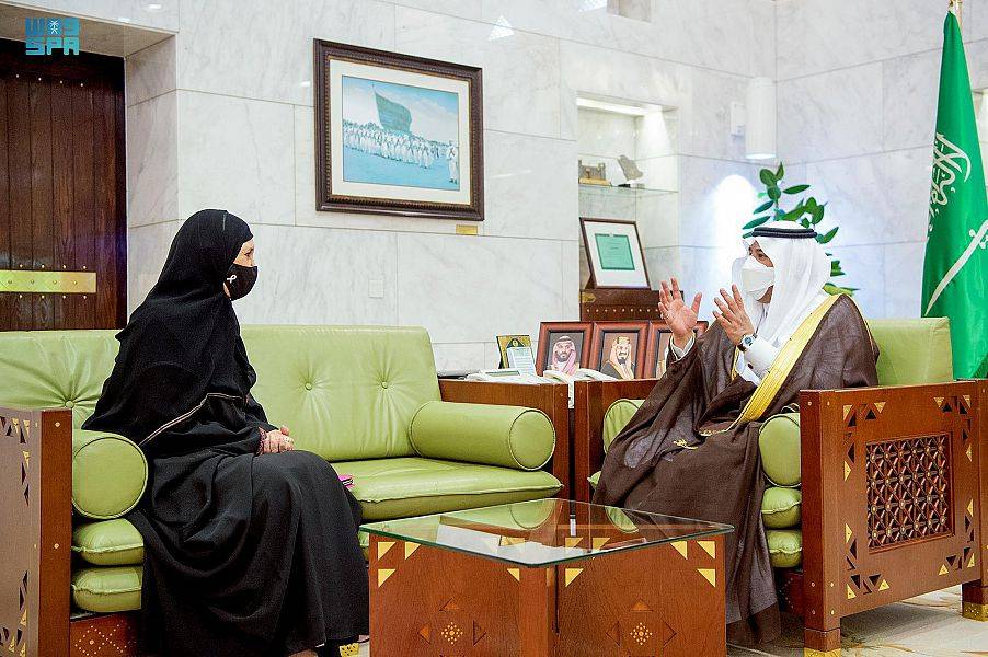 لقاء الأمير محمد بن عبدالرحمن مع الأميرة هيفاء بنت فيصل