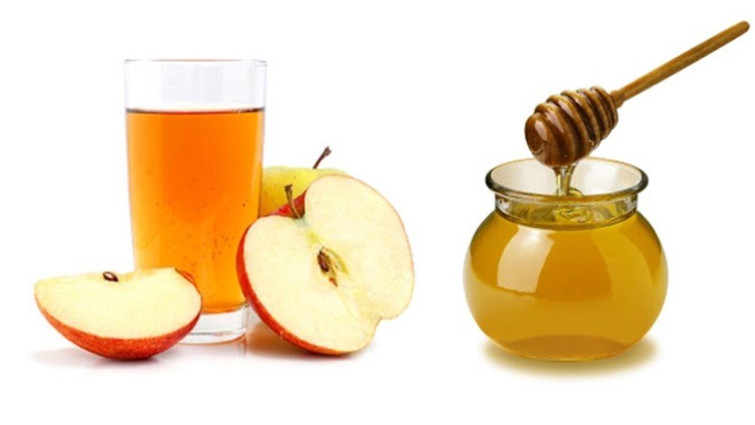 خل التفاح والعسل 