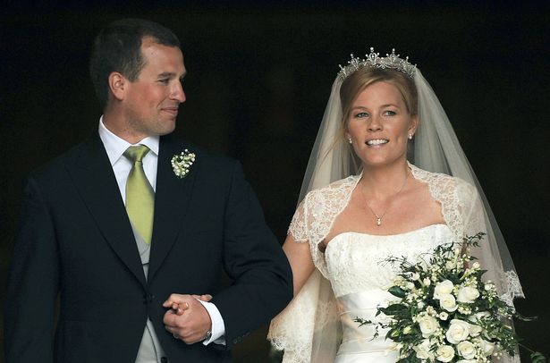 بيتر فيليبس حفيد ملكة بريطانيا يوم زفافه على أوتوم عام 2008
