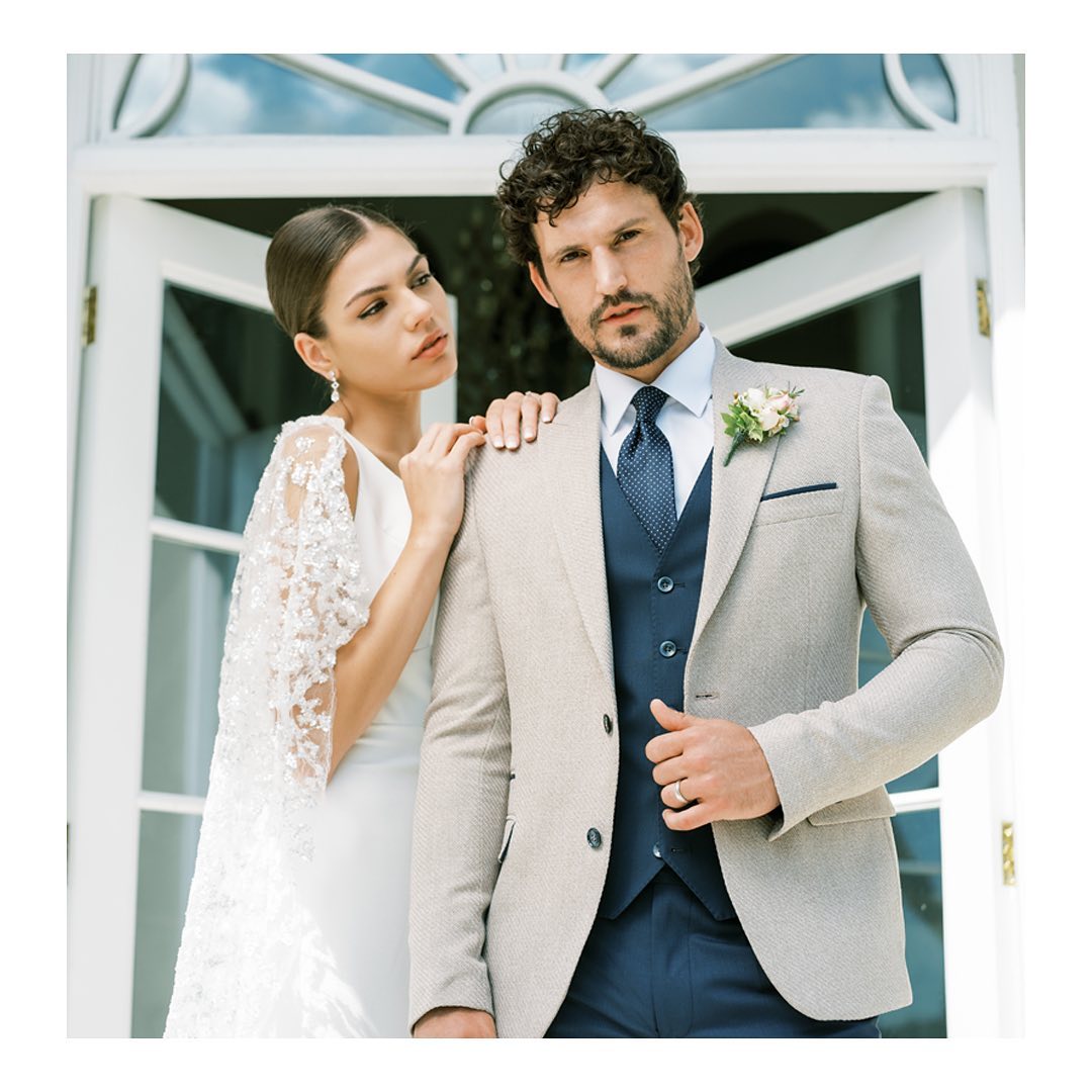 بدلة زفاف بألوان ناعمة من BENETTI- الصورة من انستغرام BENETTI
