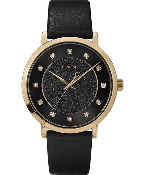 ساعة يد مرصعة بالكريستال من Timex