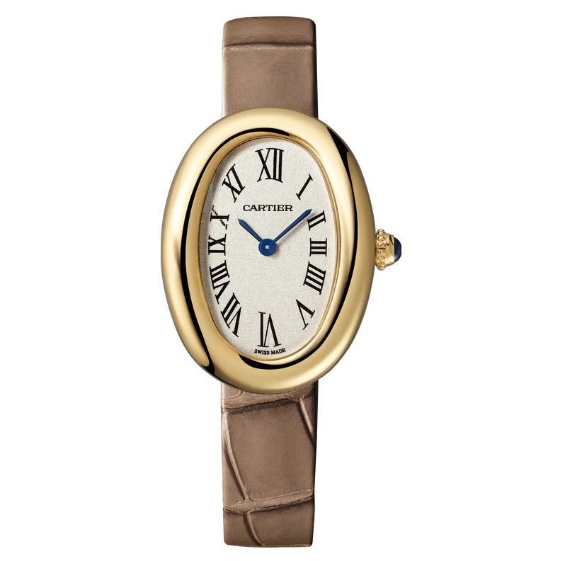ساعة يد نسائية باللون الرمادي الداكن من كارتييه Cartier