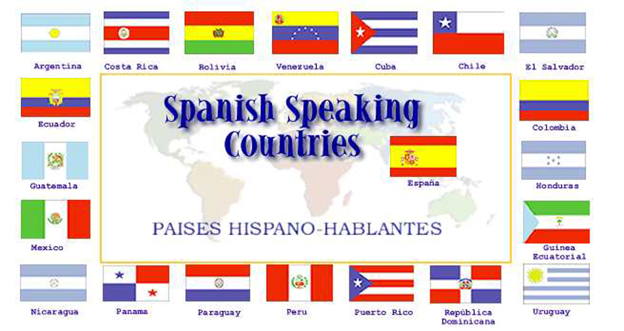 В каких странах испанский государственный. Где говорят на испанском языке страны. Страны говорящие на испанском языке. Испаноговорящие страны. Страны с испанским языком.