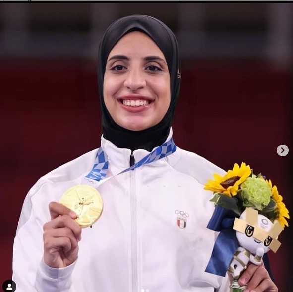 بطلة الأولمبياد الذهبية - من انستجرام فريال أشرف