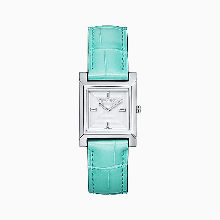 ساعة بألوان الفيروز من تيفاني اند كو Tiffany & Co