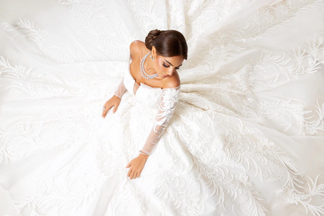 فستان عروس من توقيع المصممة بلقيس القضيب