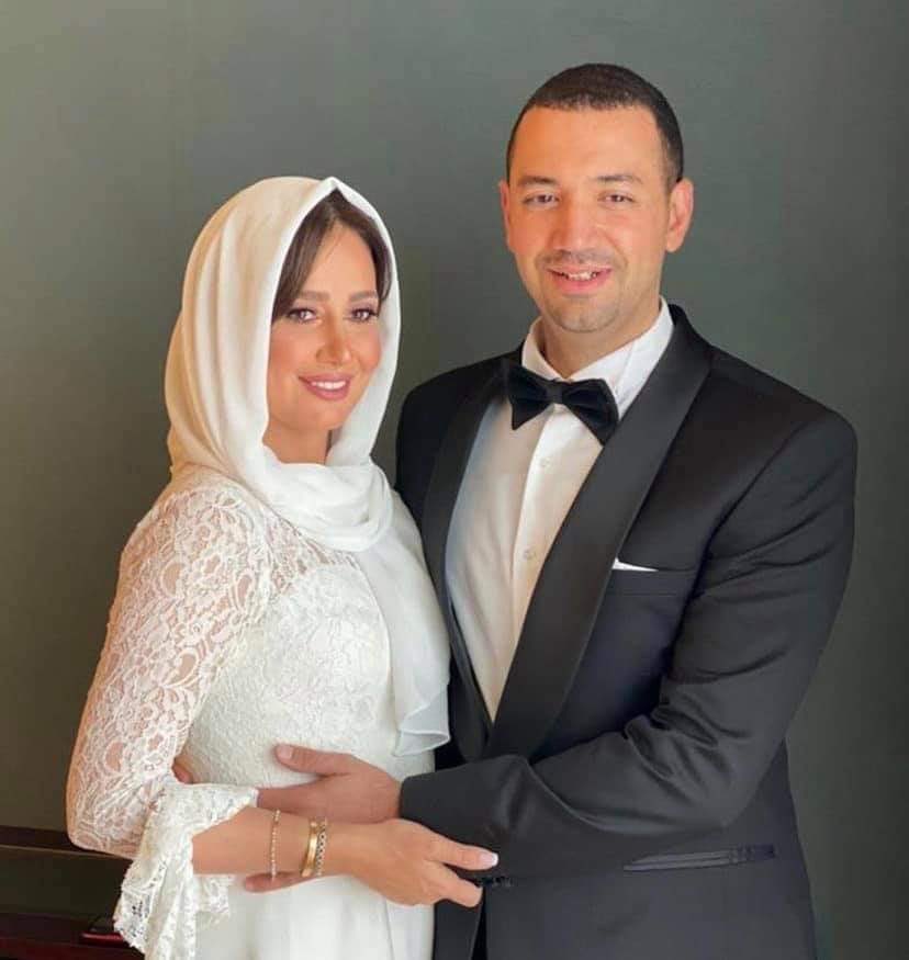 حلا شيحة ومعز مسعود في حفل زفافهما