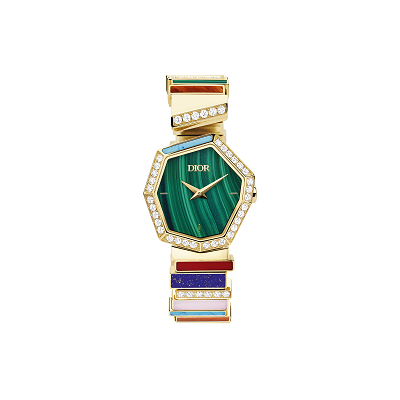 ساعة جيم ديور Gem Dior مرصعة بالأحجار الكريمة الملونة