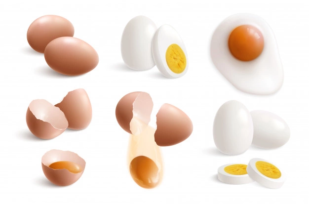البيض غني بالبيوتين المفيد للشعر