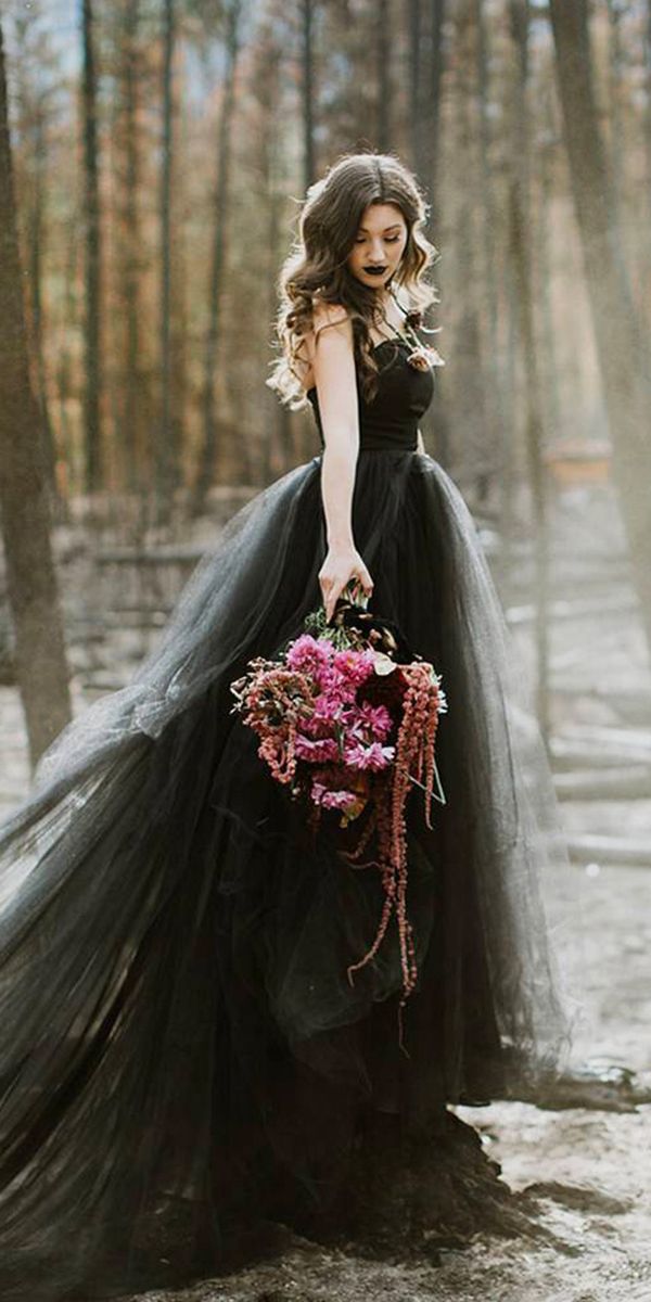 Black wedding dresses 