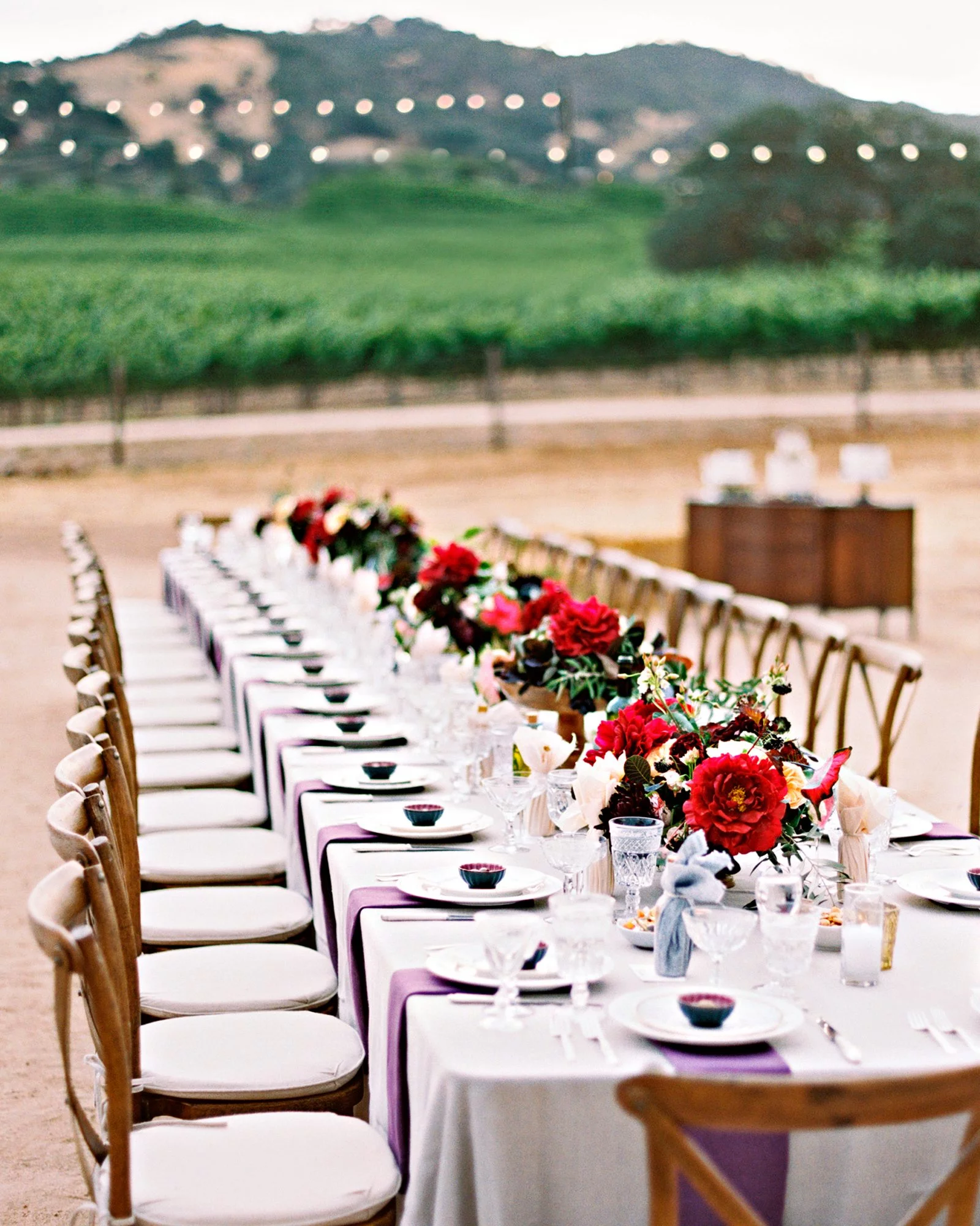 طاولات الزفاف