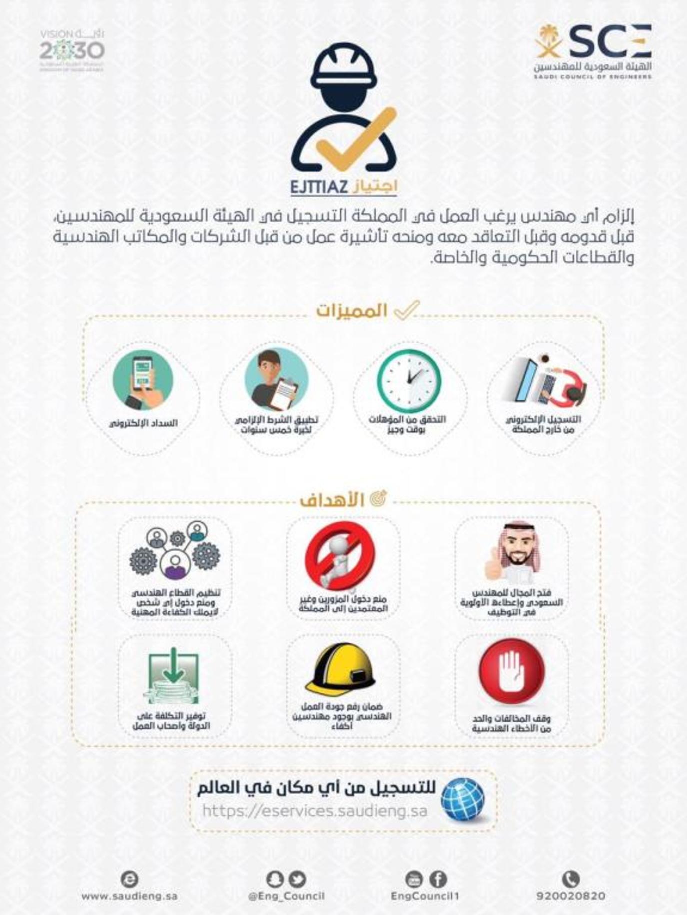 دخول تسجيل هيئة المهندسين الهيئة السعودية