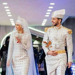 زواج الأميرة فضيلة لباب البلقية وأوانج عبد الله نبيل- الصورة من حساب عائلة بروناي المالكة على إنستغرام