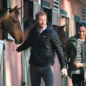 Prince Harry and his wife Meghan, Duke & Duchess of Sussex, on February 25, 2019. FADEL SENNA / AFP