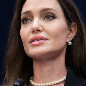 ngelina Jolie speaks during a press conference announcing a bipartisan modernized Violence Against Women Act (VAWA), on Capitol Hill in Washington, DC, on February 9, 2022. SAUL LOEB / AFP