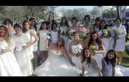 فيديو.. فتيات يتزوجن في حفل زفاف جماعي من «شجرة»