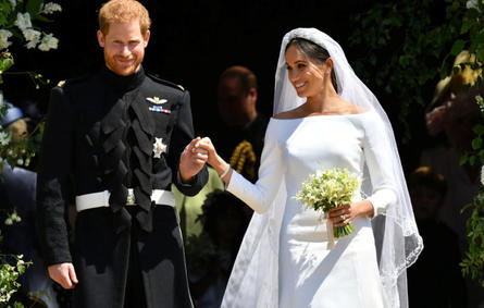 فيديو .. زغاريد في حفل زفاف الأمير هاري