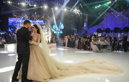 زفاف خيالي في بيروت والألماس عنوان زينة الزفاف!