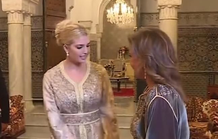 صور: إيفانكا ترامب تخطف الأنظار بإطلالاتها بالزي المغربي