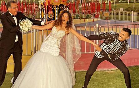 حفل زفاف حسن ابو الروس وغادة والي - الصورة من حسابه على انستغرام