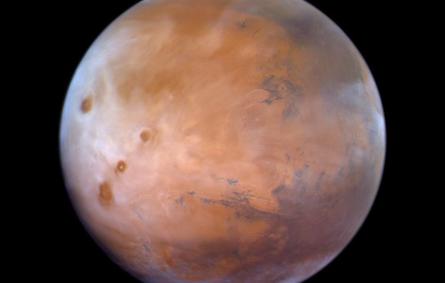مسبار الأمل يلتقط صورة لفصل الربيع على المريخ. المصدر تويتر (HH Sheikh Mohammed)