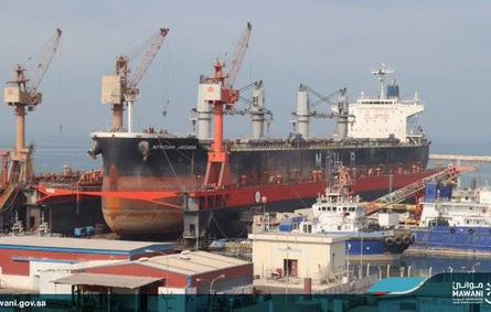 سفينة أفريكان جاكانا- الصورة من حساب موانئ على تويتر