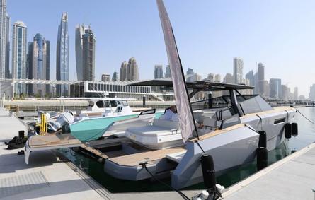 معرض دبي العالمي للقوارب يشهد إطلاق 3 يخوت جديدة - الصورة من وام