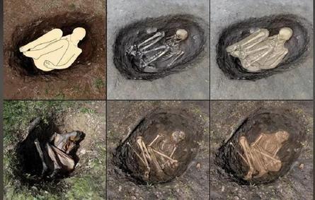 صورة طريقة دفن الموتى قديما