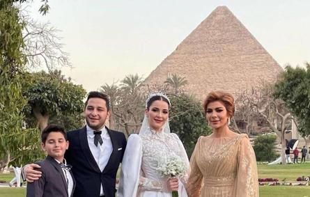 أصالة من حفل زفاف ابنتها شام الذهبي - الصورة من حسابها على انستغرام