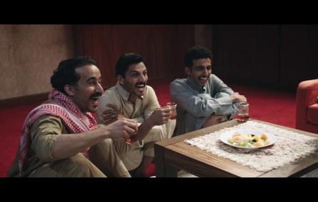 سعد عزيز، صالح أبو عمرة، محمد الشهري في مسلسل سكة سفر - الصورة من المسؤول الإعلامي لمجموعة الـmbc
