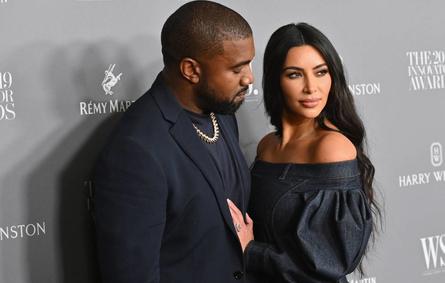 US media personality Kim Kardashian West (R) and husband US rapper Kanye West attend the WSJ Magazine 2019 Innovator Awards at MOMA on November 6, 2019 in New York City. Angela Weiss / AFP