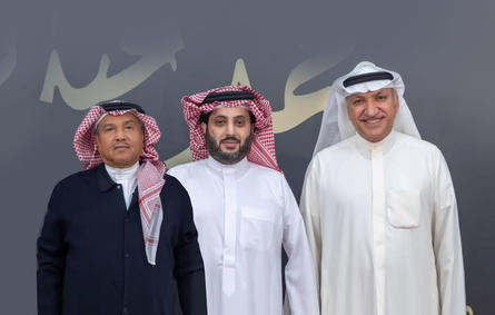 سالم الهندي وتركي ال الشيخ ومحمد عبده- الصور من المركز الاعلامي ل موسم الرياض