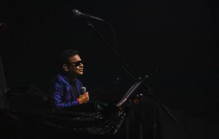 Indian composer-singer-songwriter A. R. Rahman performs at the Hard Rock Live in Hollywood, Florida on August 5, 2022. CHANDAN KHANNA / AFP