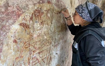اكتشاف جدارية تعود إلى عصر ما قبل الكولومبي