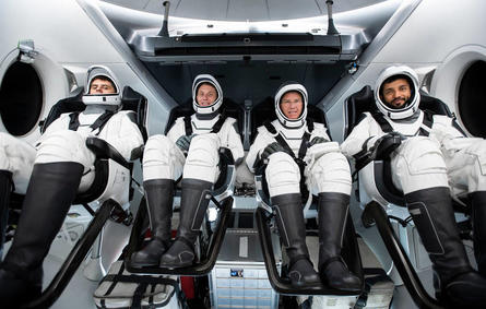 “محمد بن راشد للفضاء” يكشف عن موعد إطلاق أول مهمة طويلة الأمد لرواد الفضاء العرب - الصورة من وام