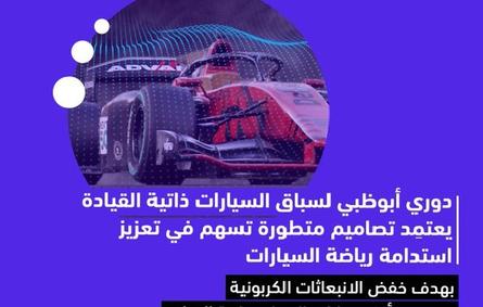 أبوظبي تستضيف أكبر دوري في العالم لسباق المركبات المستقلة والمسيرة. مكتب أبوظبي الإعلامي