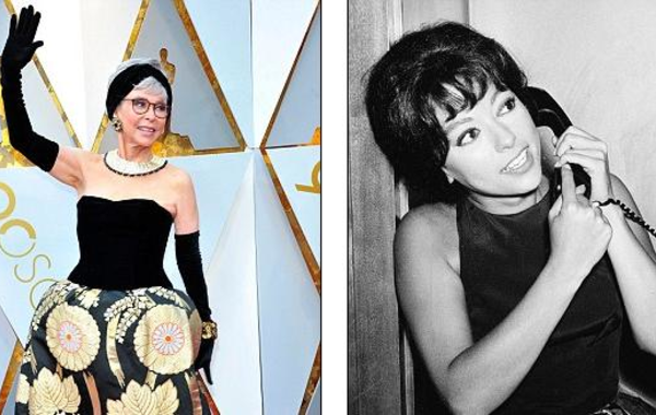 ريتا مورينو ترتدي الفستان عينه في الأوسكار بعد 56 عامًا