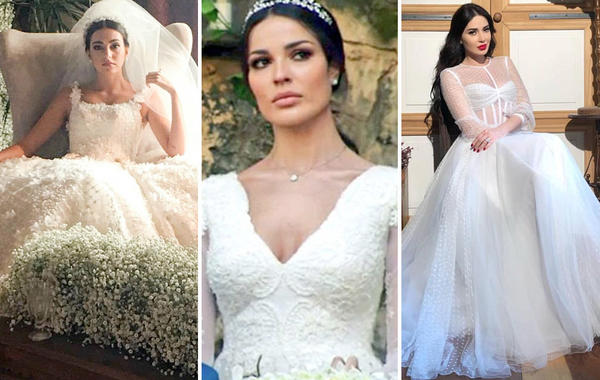 نادين نجيم وسيرين عبد النور وفاليري أبو شقرا من الأجمل بفستان الزفاف؟