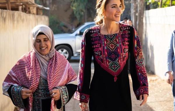 الملكة رانيا العبدالله تزور كفرسوم في لواء بني كنانة