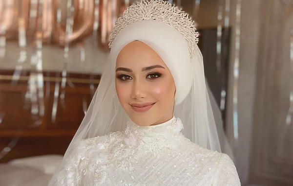 موديلات حجابات زفاف فخمة