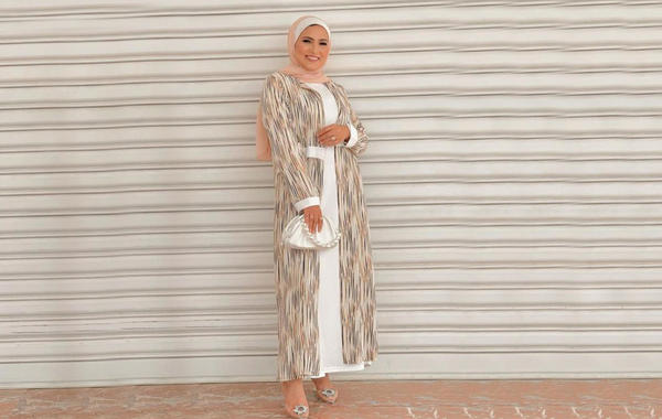 عبايات وفساتين رمضانية للمحجبات من وفاء عز الدين
