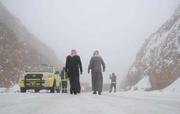 درجة الحرارة في الرياض 3 تحت الصفر يومي الجمعة والسبت. الصورة من تويتر المركز الوطني للأرصاد (NCM)