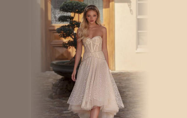 فستان زفاف ميدي من جولي فينو رومانزو Romanzo by Julie Vino